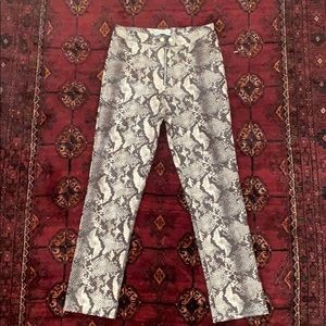 Urban outfitters snake skin pants